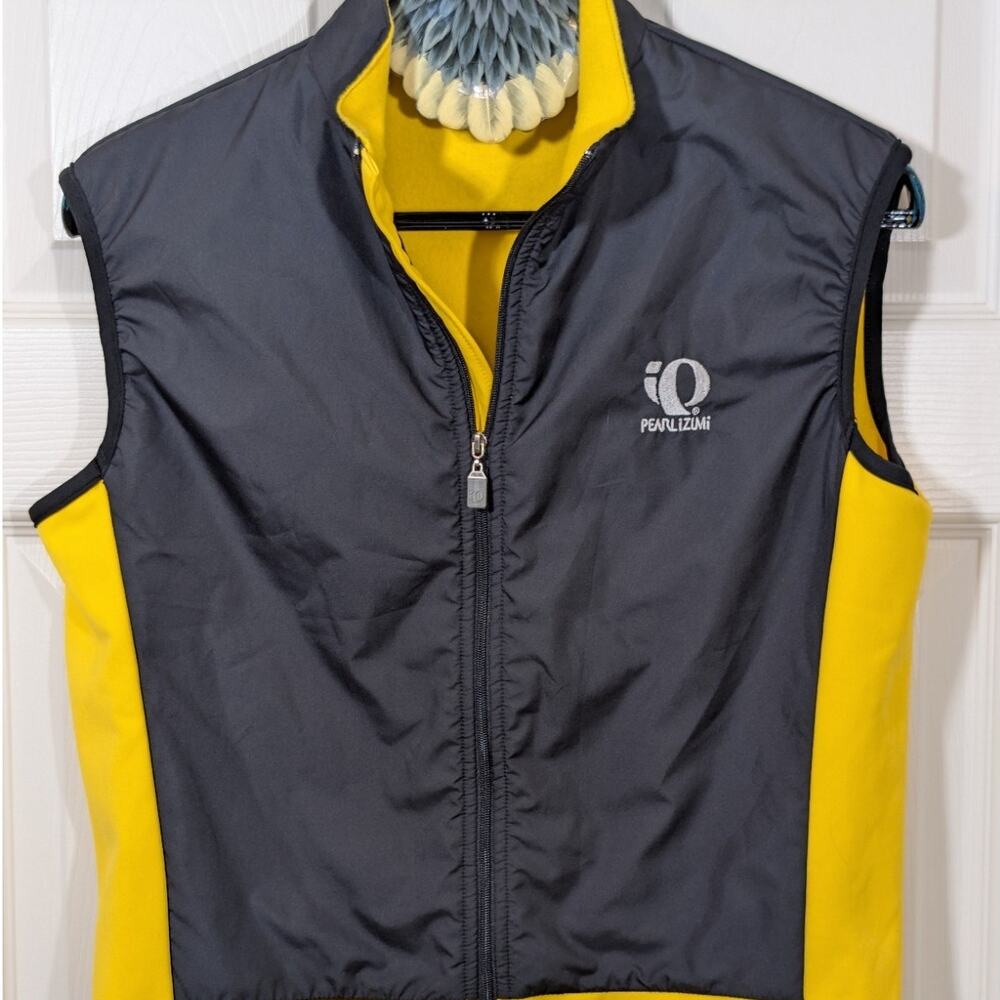 Pearl Izumi Vest Men S Yellow High Visibility Elite Cycling Zip Reflective